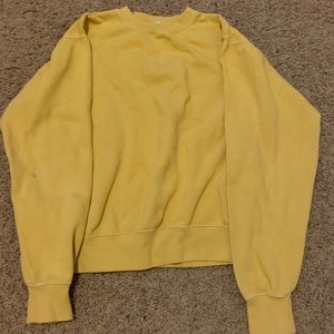 Yellow brandy Melville crewneck